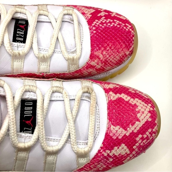 RARE Air Jordan 11 XI Retro Low Pink Snake Skin AUTHENTIC  womens size 11 - Picture 12 of 13